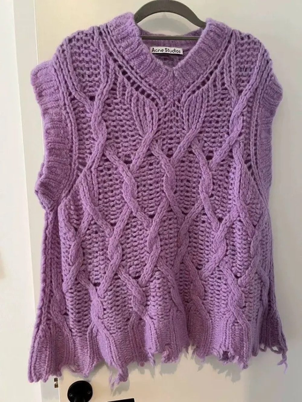 Acne Studios Purple Knit Sweater